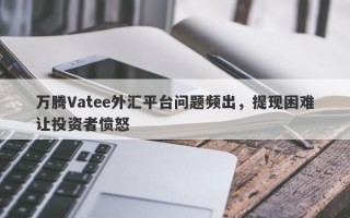 万腾Vatee外汇平台问题频出，提现困难让投资者愤怒