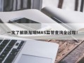 一文了解新加坡MAS监管查询全过程！