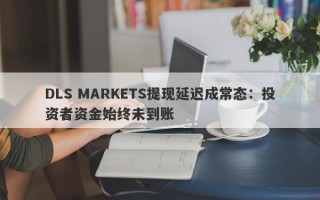 DLS MARKETS提现延迟成常态：投资者资金始终未到账