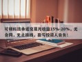 可硕科技承诺交易月收益15%-20%，无合同，无止损线，盈亏投资人自负！