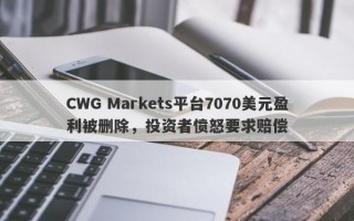 CWG Markets平台7070美元盈利被删除，投资者愤怒要求赔偿