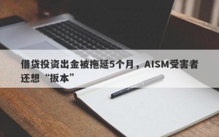 借贷投资出金被拖延5个月，AISM受害者还想“扳本”