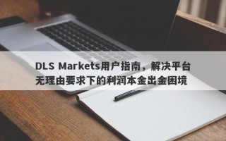 DLS Markets用户指南，解决平台无理由要求下的利润本金出金困境