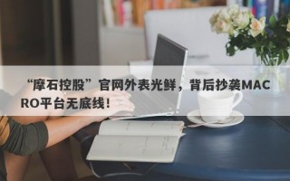 “摩石控股”官网外表光鲜，背后抄袭MACRO平台无底线！