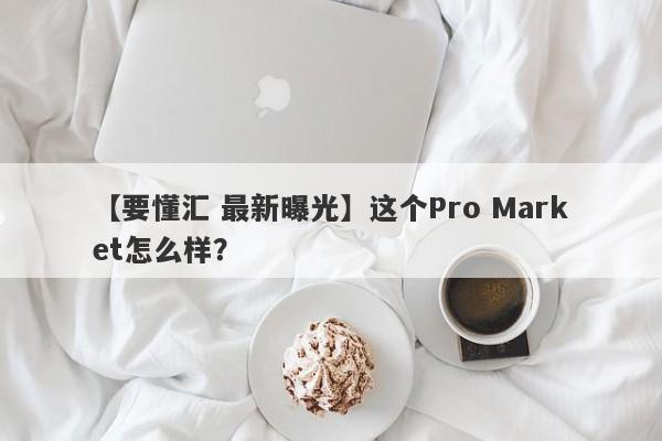 【要懂汇 最新曝光】这个Pro Market怎么样？
-第1张图片-要懂汇圈网