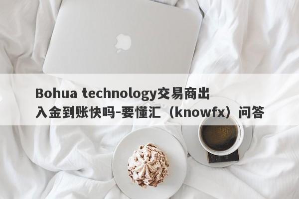 Bohua technology交易商出入金到账快吗-要懂汇（knowfx）问答-第1张图片-要懂汇圈网