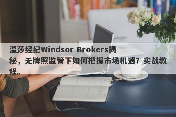 温莎经纪Windsor Brokers揭秘，无牌照监管下如何把握市场机遇？实战教程。-第1张图片-要懂汇圈网