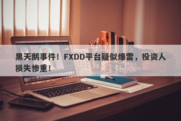 黑天鹅事件！FXDD平台疑似爆雷，投资人损失惨重！-第1张图片-要懂汇圈网