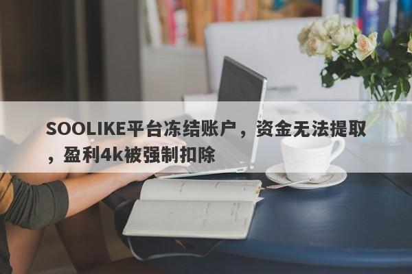 SOOLIKE平台冻结账户，资金无法提取，盈利4k被强制扣除-第1张图片-要懂汇圈网